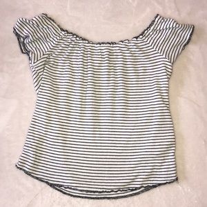 Garage Off the Shoulder Top
